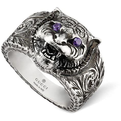 men wedding band by gucci|gucci men's feline ring.